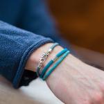785AZ1 armband zilver & paracord Heren ALPHA Collectie