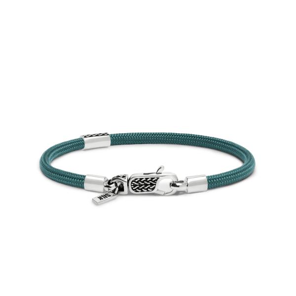 785AZ1 armband zilver & paracord ALPHA Collectie