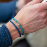 785AZ2 armband zilver & paracord Heren ALPHA Collectie