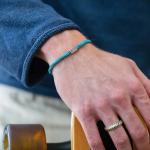785AZ2 armband zilver & paracord Heren ALPHA Collectie