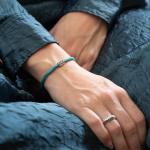 785AZ2 armband zilver & paracord Dames ALPHA Collectie