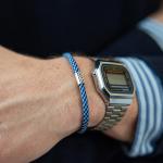 785AZ3 armband zilver & paracord ALPHA Collectie