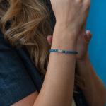 785AZ3 armband zilver & paracord Dames ALPHA Collectie