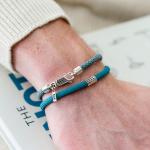 785AZ4 armband zilver & paracord Heren ALPHA Collectie