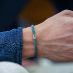 785AZ4 armband zilver & paracord Heren ALPHA Collectie