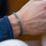 785AZ4 armband zilver & paracord Heren ALPHA Collectie