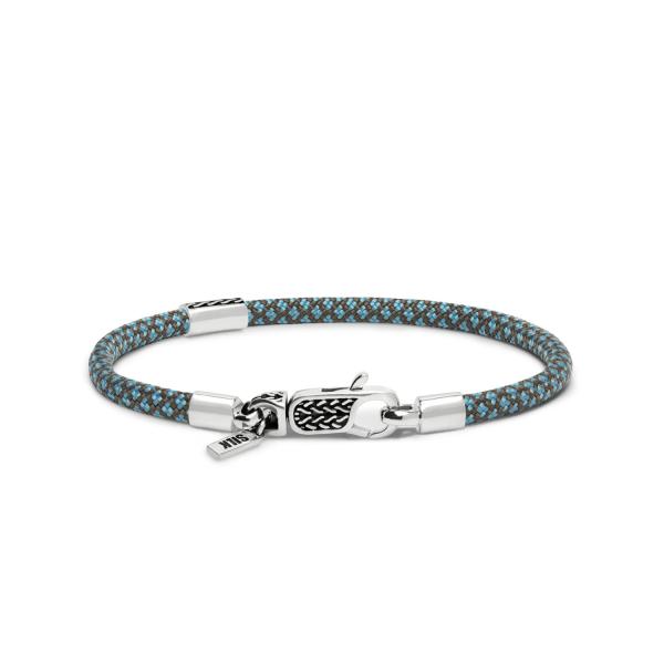 785AZ4 armband zilver & paracord ALPHA Collectie