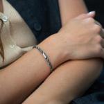 785AZ5 armband zilver & paracord Dames ALPHA Collectie