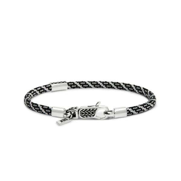 785AZ5 armband zilver & paracord ALPHA Collectie