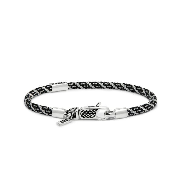 785AZ5 armband zilver & paracord