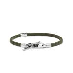 785EM1 armband zilver & paracord ALPHA Collectie