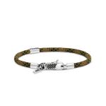 785EM2  armband zilver & paracord ALPHA Collectie