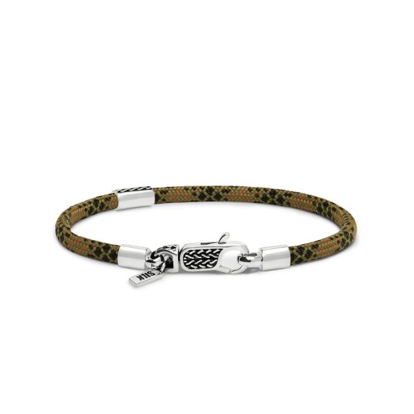 785EM2  armband zilver & paracord
