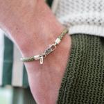 785EM3 armband zilver & paracord Heren ALPHA Collectie