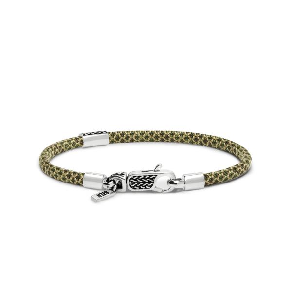 785EM3 armband zilver & paracord ALPHA Collectie