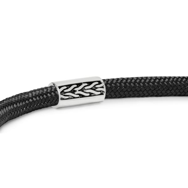 785EM3 armband zilver & paracord ALPHA Collectie