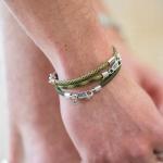 785EM6 armband zilver & paracord Heren ALPHA Collectie