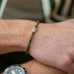 785EM6 armband zilver & paracord Heren ALPHA Collectie