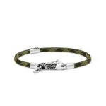 785EM6 armband zilver & paracord ALPHA Collectie