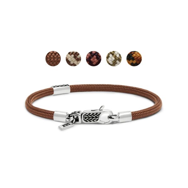 785TE1 armband zilver & paracord
