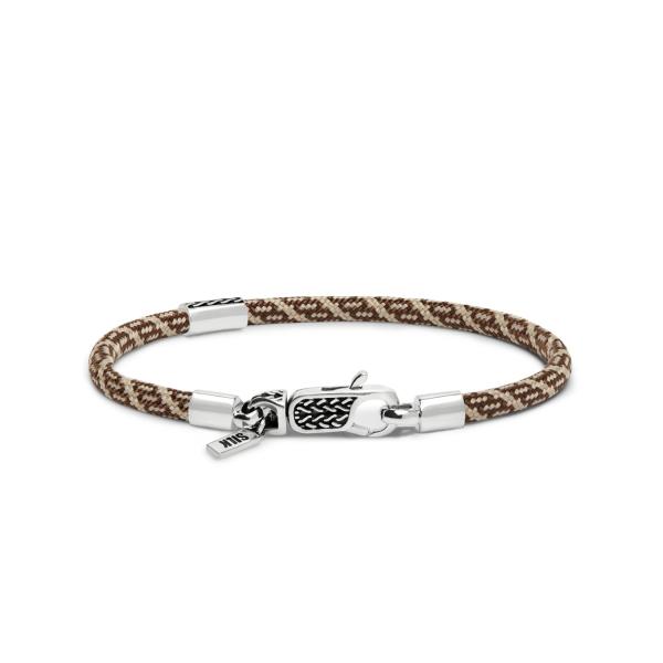 785TE2 armband zilver & paracord ALPHA Collectie