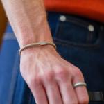 785TE4 armband zilver & paracord Heren ALPHA Collectie