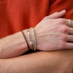 785TE4 armband zilver & paracord Heren ALPHA Collectie