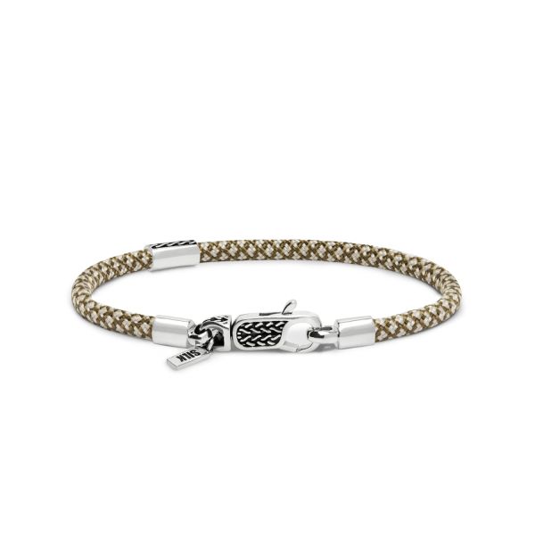 785TE4 armband zilver & paracord