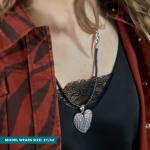 820BLK Ketting Zwart Dames ROOTS Collectie
