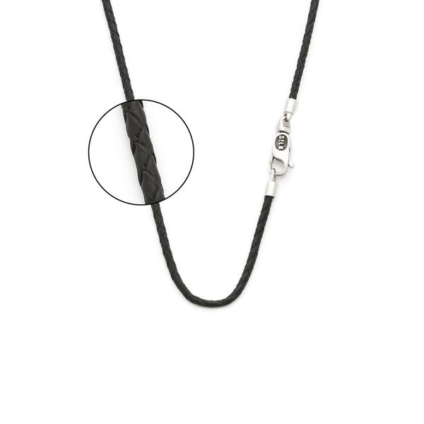 820BLK Ketting Zwart ROOTS Collectie