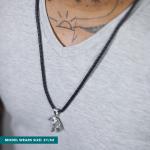 820BLK Ketting Zwart Heren ROOTS Collectie