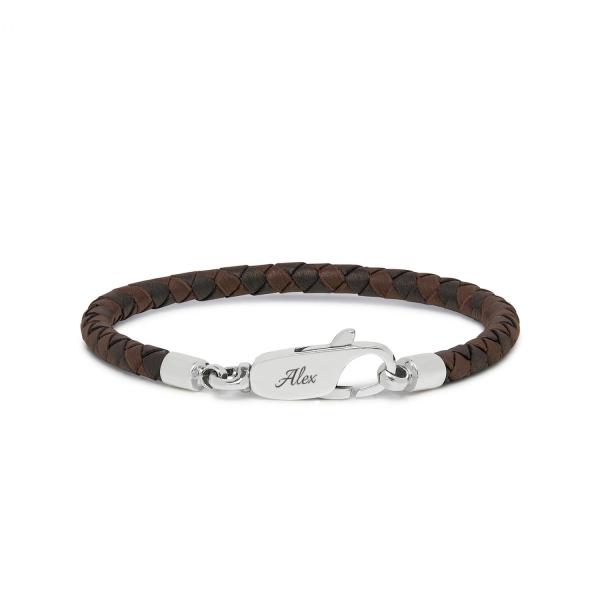 830BBR Armband Zwart-Bruin ROOTS Collectie