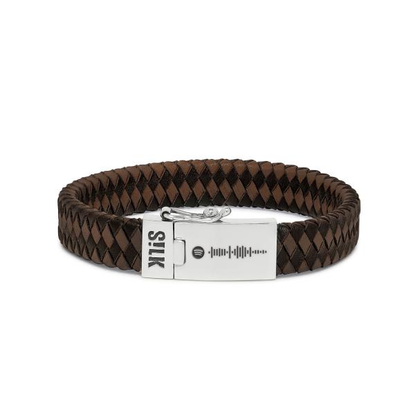 841BBR Armband Zwart-Bruin ALPHA Collectie