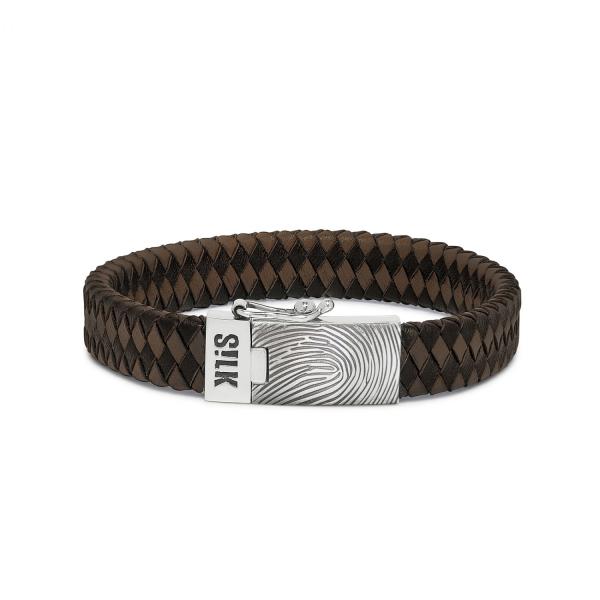 841BBR Armband Zwart-Bruin ALPHA Collectie