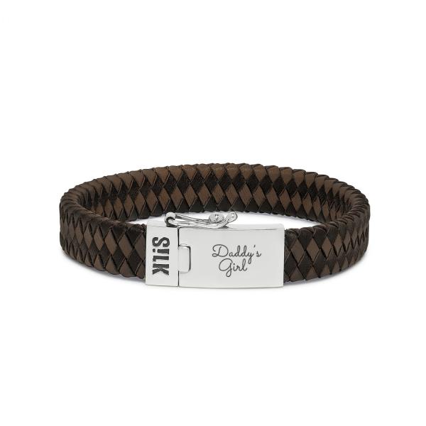 841BBR Armband Zwart-Bruin ALPHA Collectie