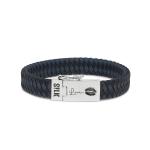 841BBU Armband Zwart-Blauw ALPHA Collectie