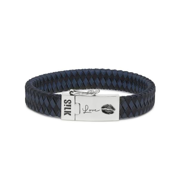 841BBU Armband Zwart-Blauw ALPHA Collectie