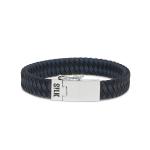841BBU Armband Zwart-Blauw ALPHA Collectie