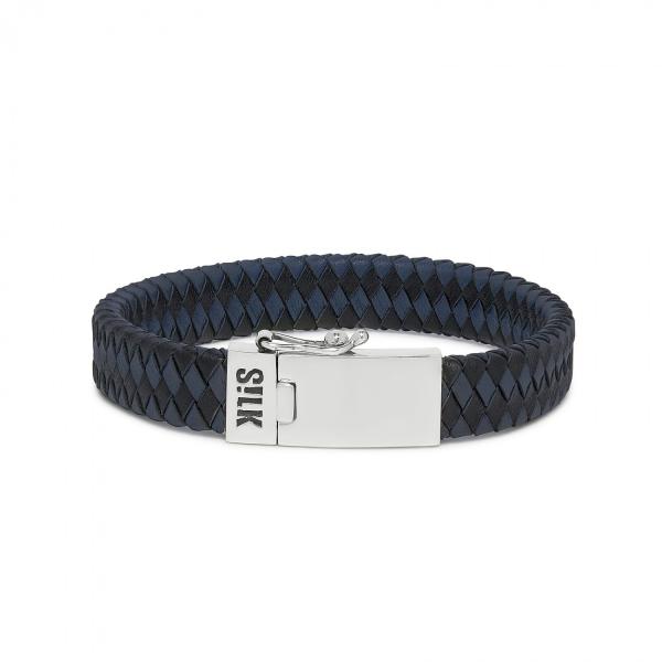 841BBU Armband Zwart-Blauw ALPHA Collectie