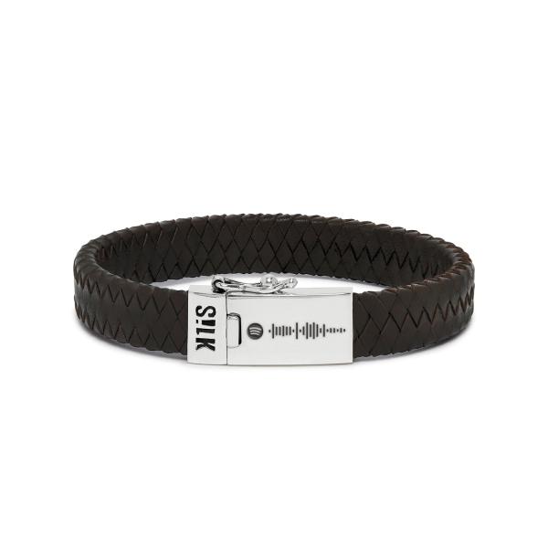 841BLK Armband Zwart ALPHA Collectie
