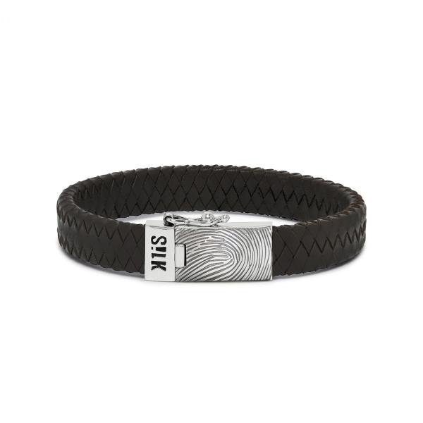 841BLK Armband Zwart ALPHA Collectie