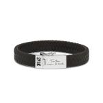 841BLK Armband Zwart ALPHA Collectie