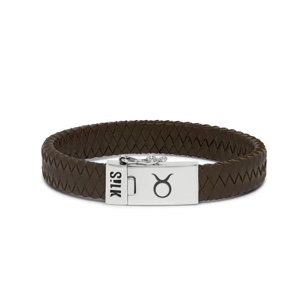 841BRN Armband Bruin ALPHA Collectie