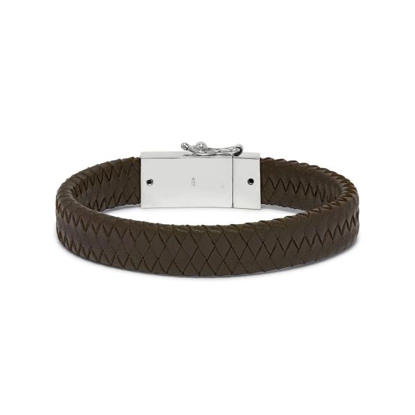 841BRN Armband Bruin ALPHA Collectie