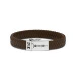 841BRN Armband Bruin ALPHA Collectie