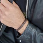 853BRN Armband Bruin Heren ARCH Collectie