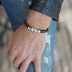 853BRN Armband Bruin Heren ARCH Collectie