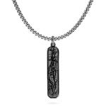 E401SRP ketting & hanger zilver - rutheniumplated SXM-earth Collectie