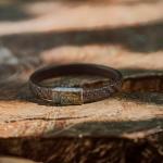 E420BRN armband zilver leer SXM-earth Collectie