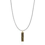 E447SBR ketting zilver - messing SXM-earth Collectie